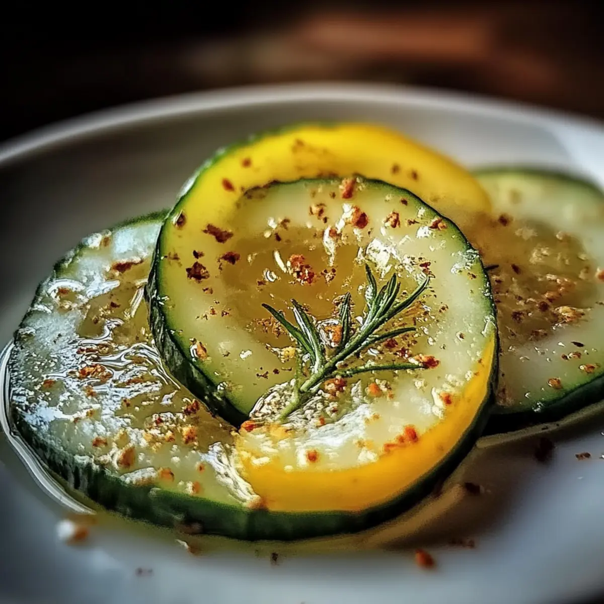 Crispy Cucumber Snack with Tangy Lemon Drizzle