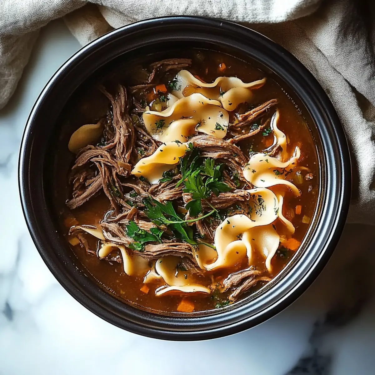 Crockpot Beef and Noodles