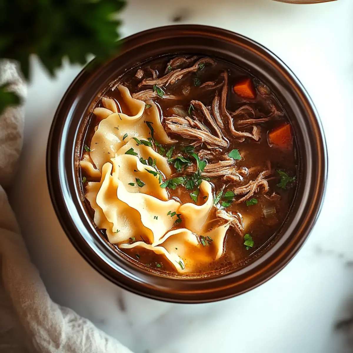 Crockpot Beef and Noodles