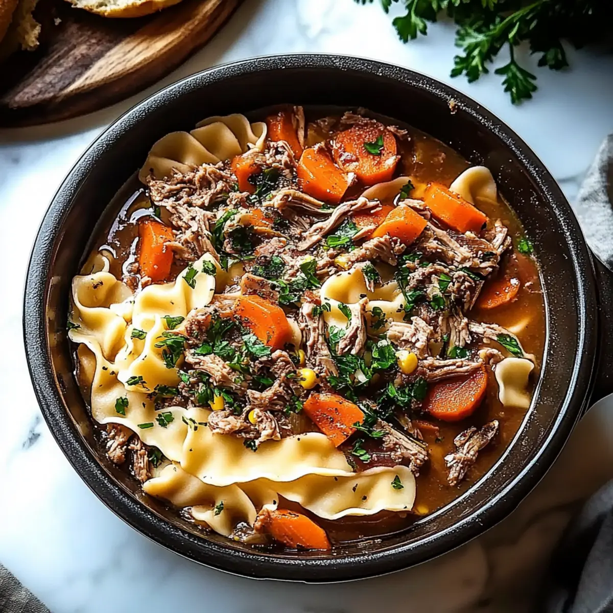Crockpot Beef and Noodles