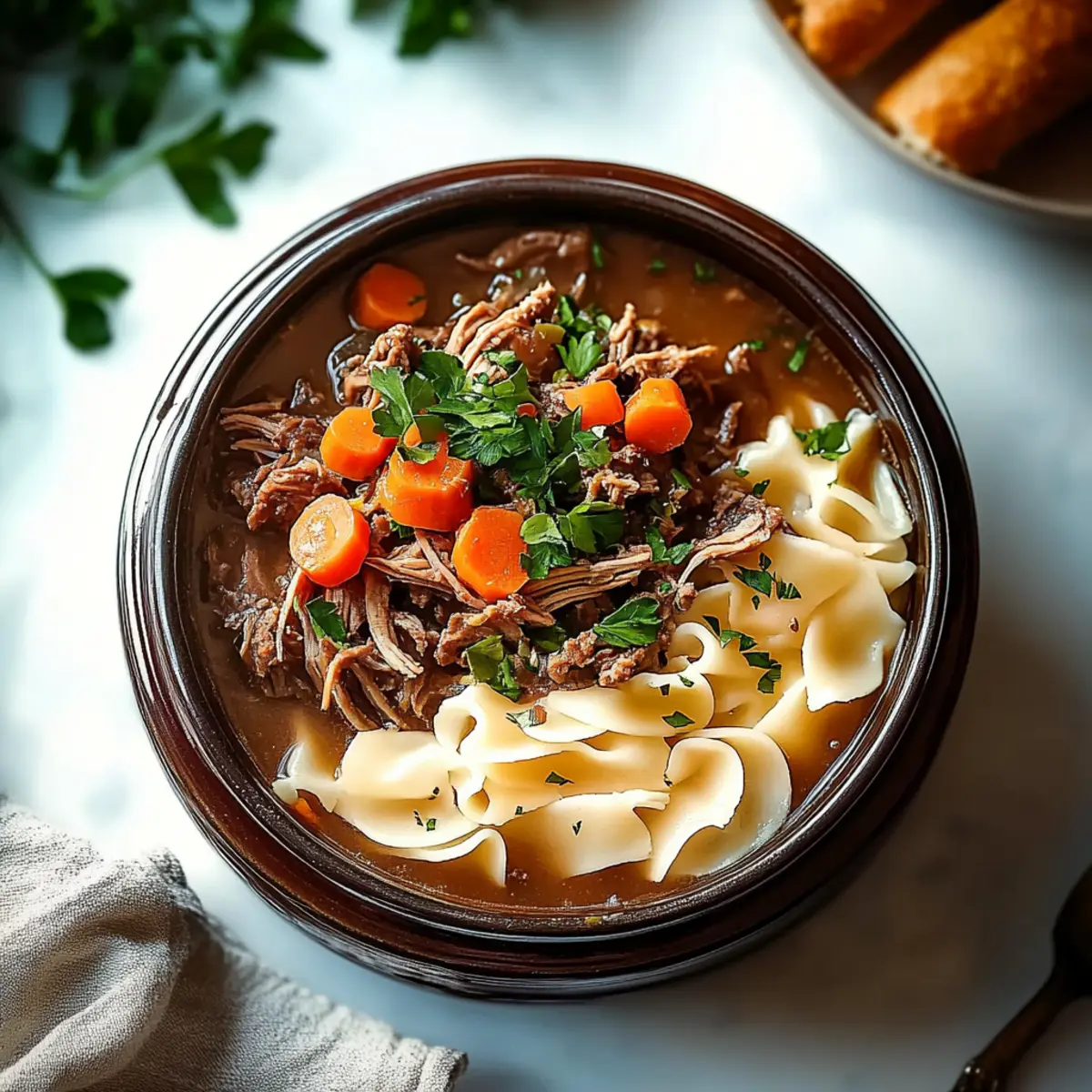 Crockpot Beef and Noodles