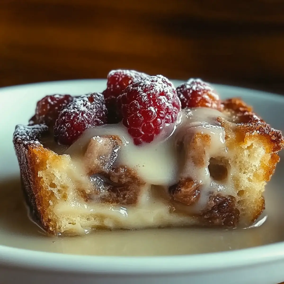 Festive Cinnamon Swirl Eggnog Bread Pudding
