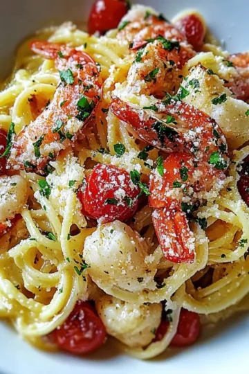 Garlic Butter Lobster Linguine