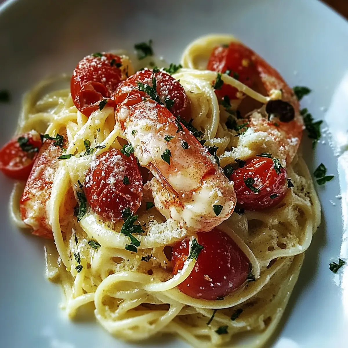Garlic Butter Lobster Linguine