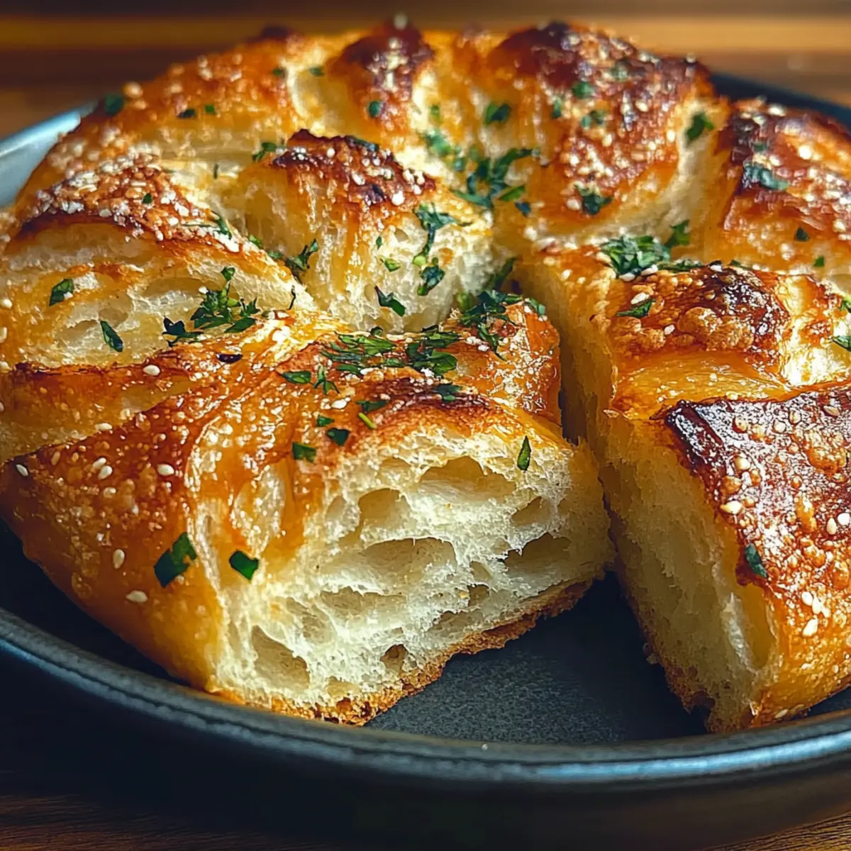 Garlic Herb Dutch Oven Bread