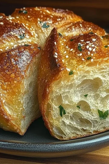 Garlic Herb Dutch Oven Bread