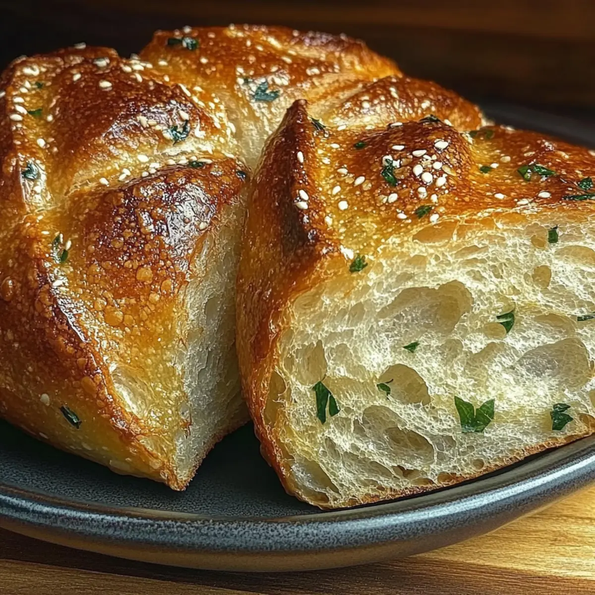 Garlic Herb Dutch Oven Bread