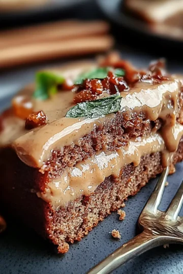 Gingerbread Cake with Cinnamon Molasses Frosting