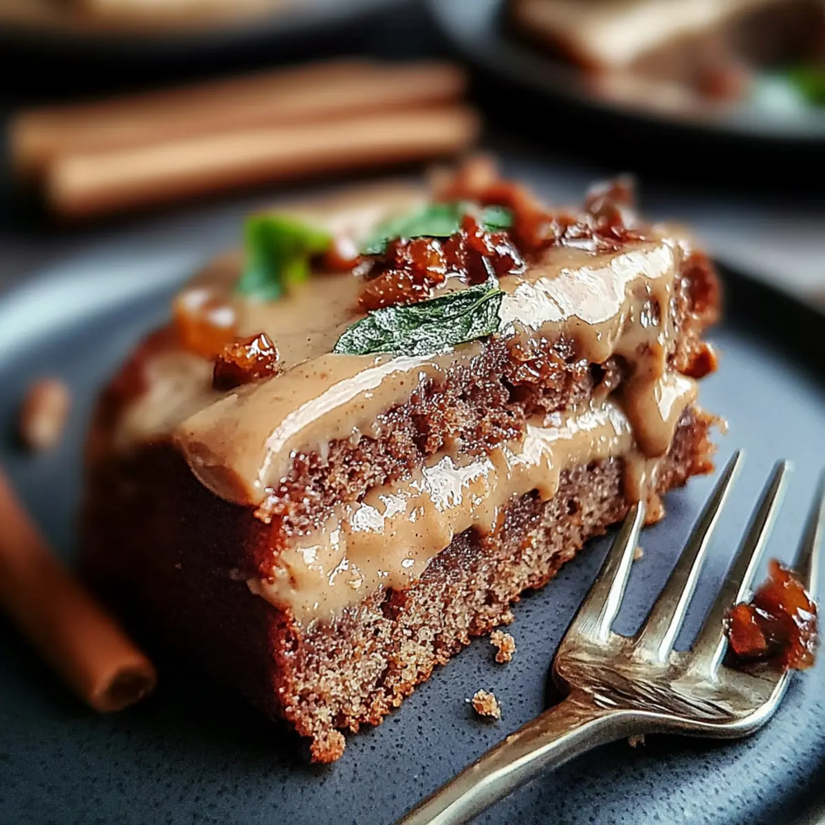 Gingerbread Cake with Cinnamon Molasses Frosting