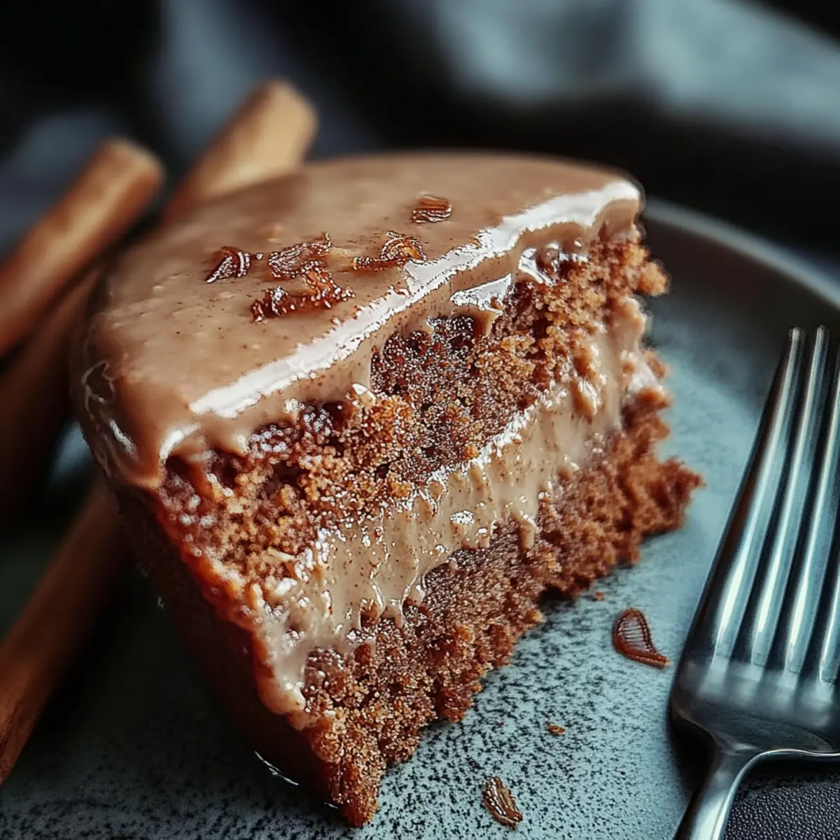 Gingerbread Cake with Cinnamon Molasses Frosting