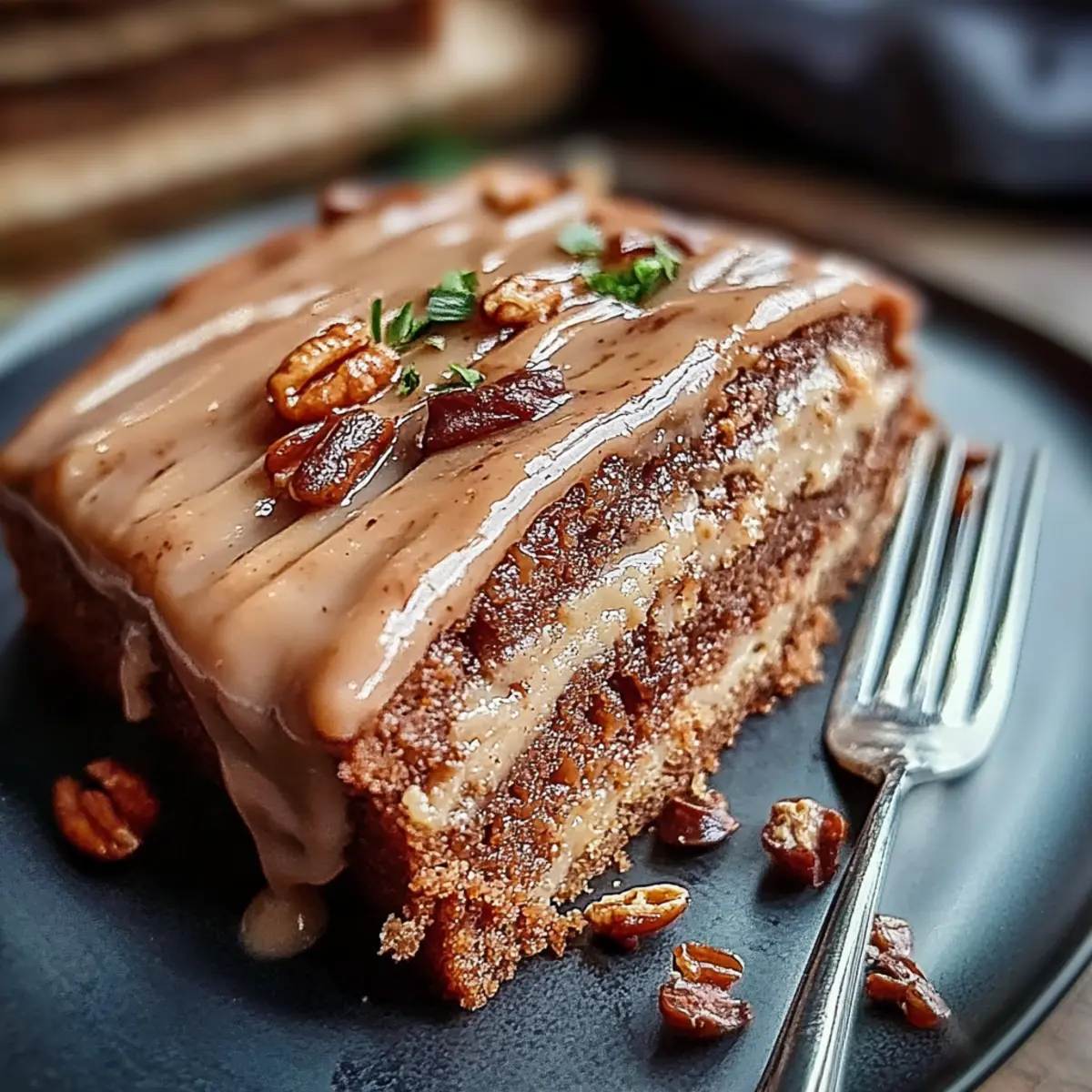 Gingerbread Cake with Cinnamon Molasses Frosting