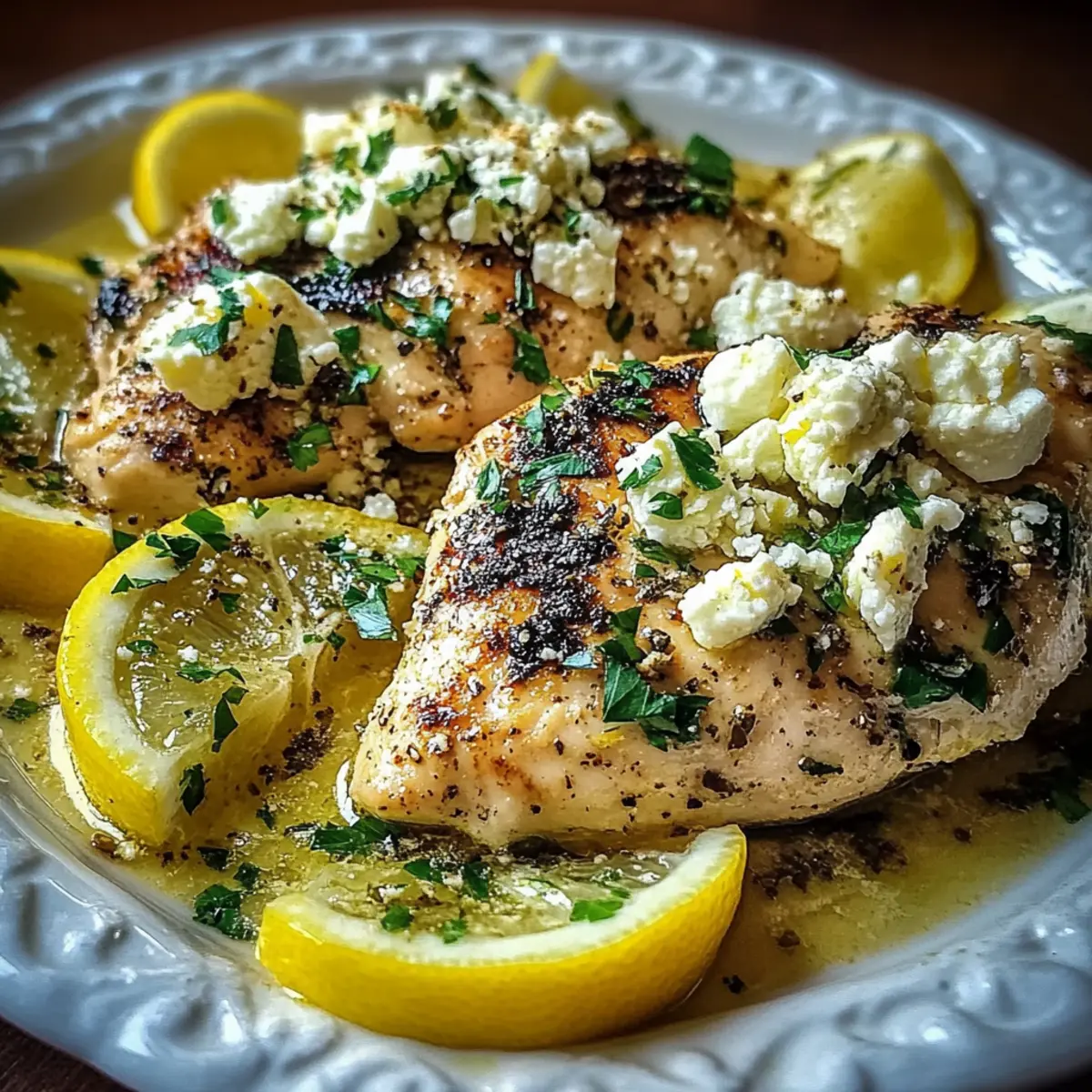 Greek Chicken with Lemon and Feta