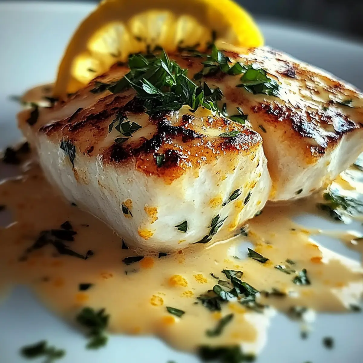Halibut with Zesty Lemon Beurre Blanc