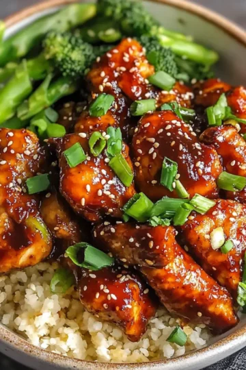 Healthy Sticky Chicken Bowls