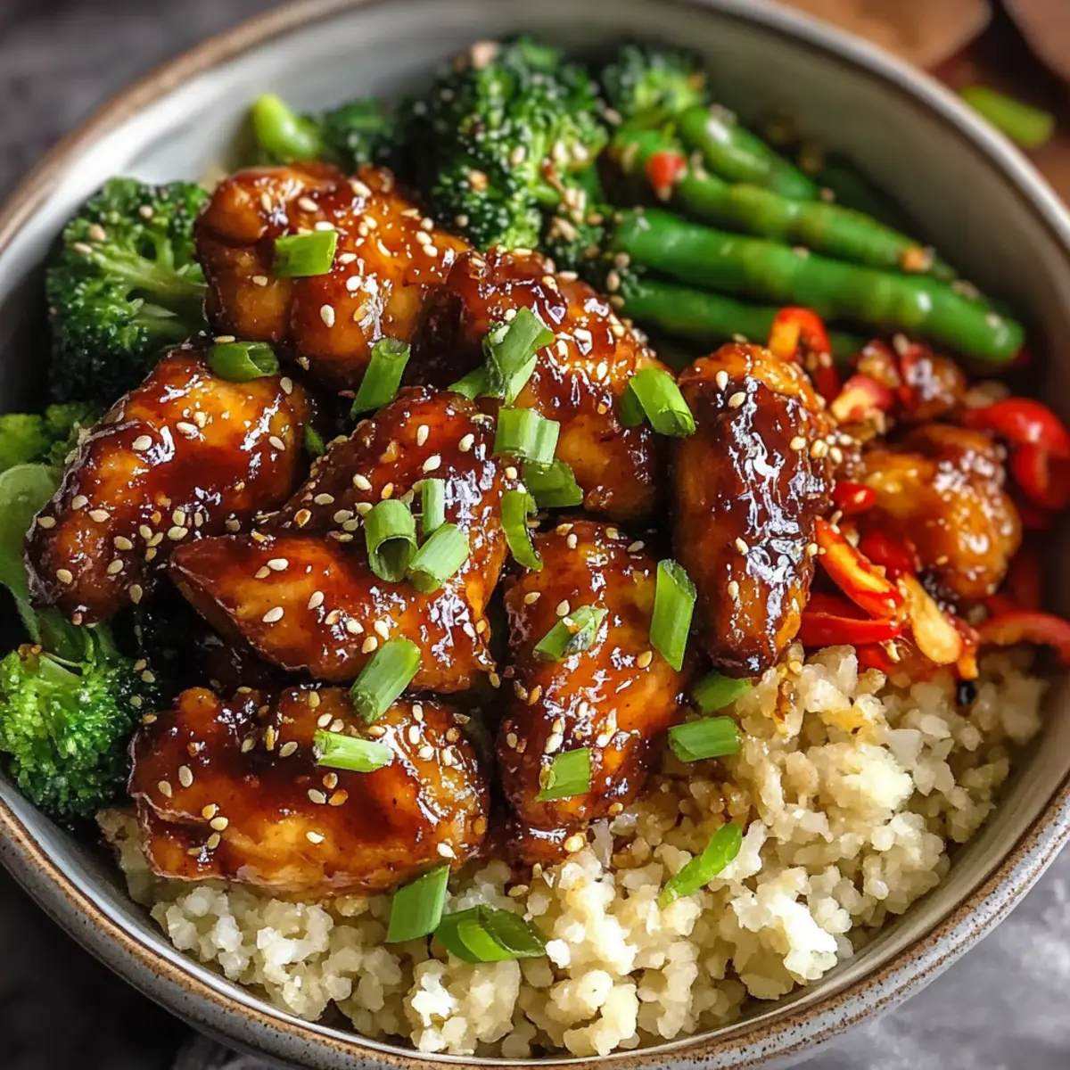 Healthy Sticky Chicken Bowls