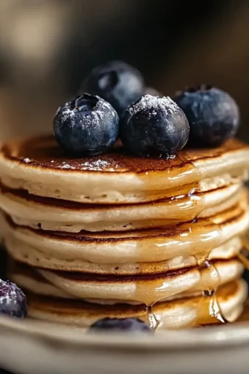 High-Protein Blueberry Pancakes