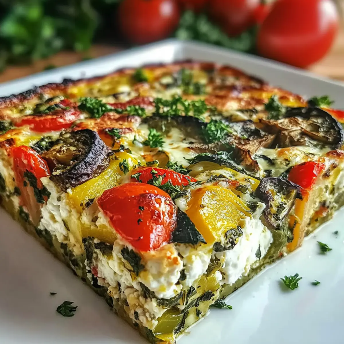 High-Protein Veggie Bake with Cottage Cheese