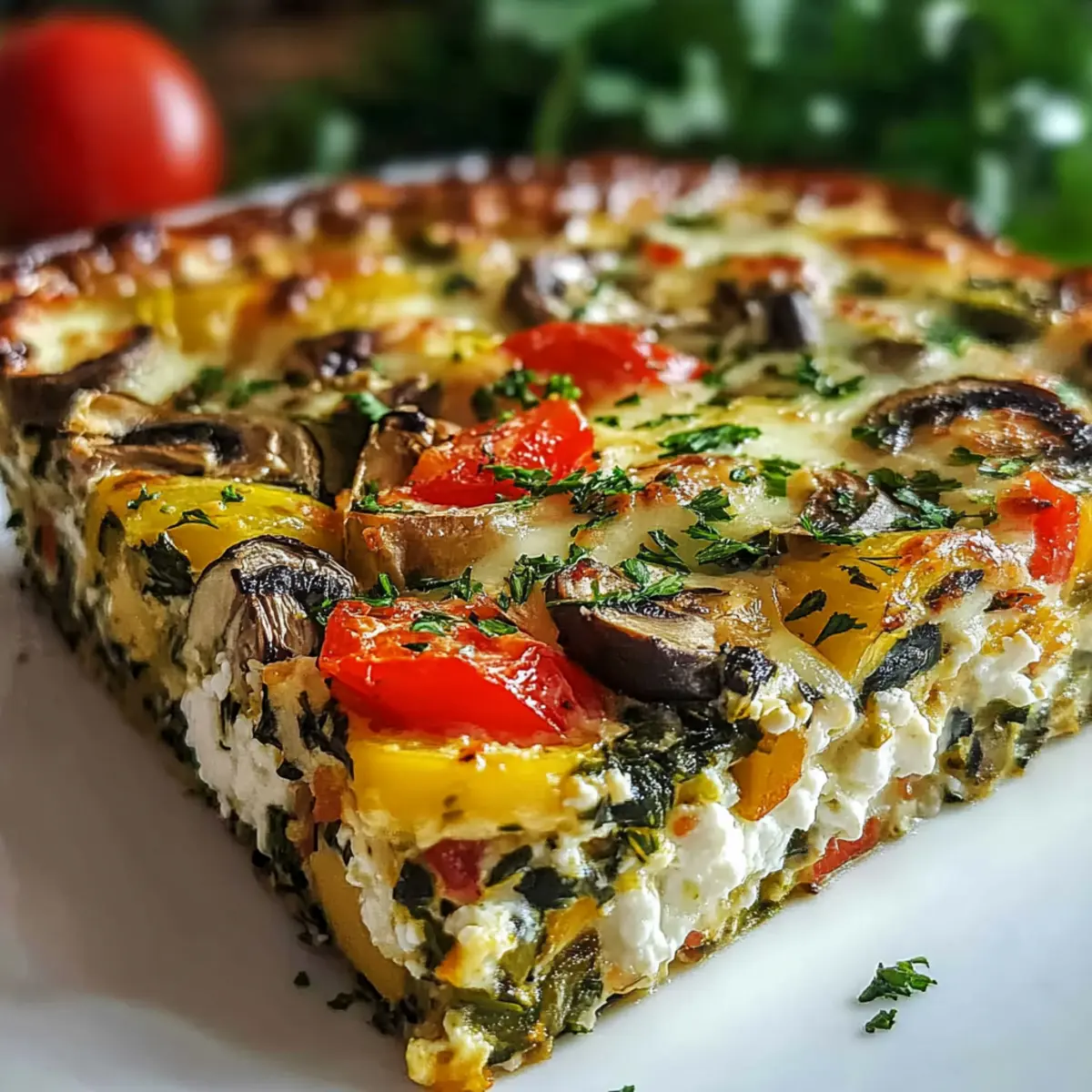 High-Protein Veggie Bake with Cottage Cheese