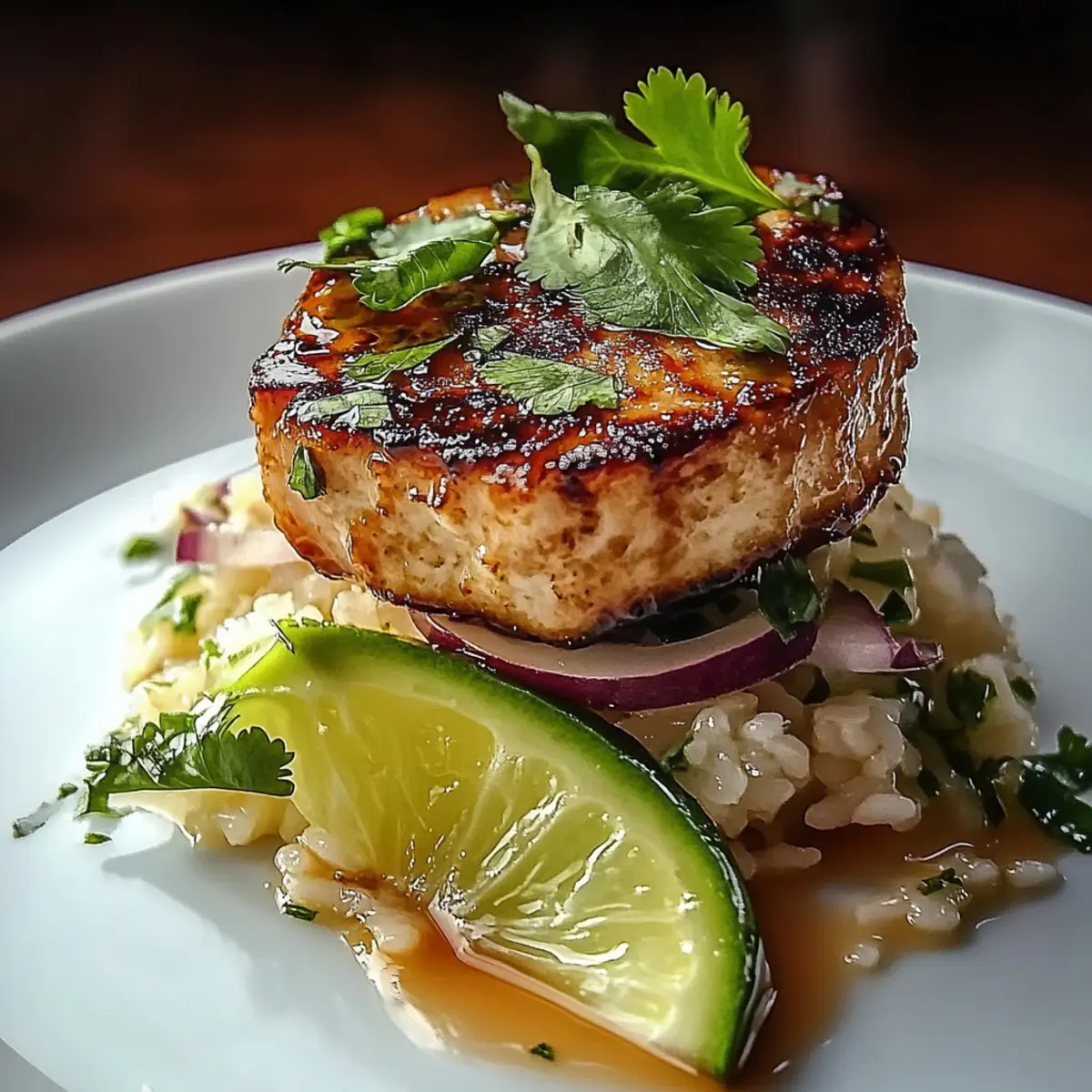 Honey Lime Chicken & Avocado Rice Stack