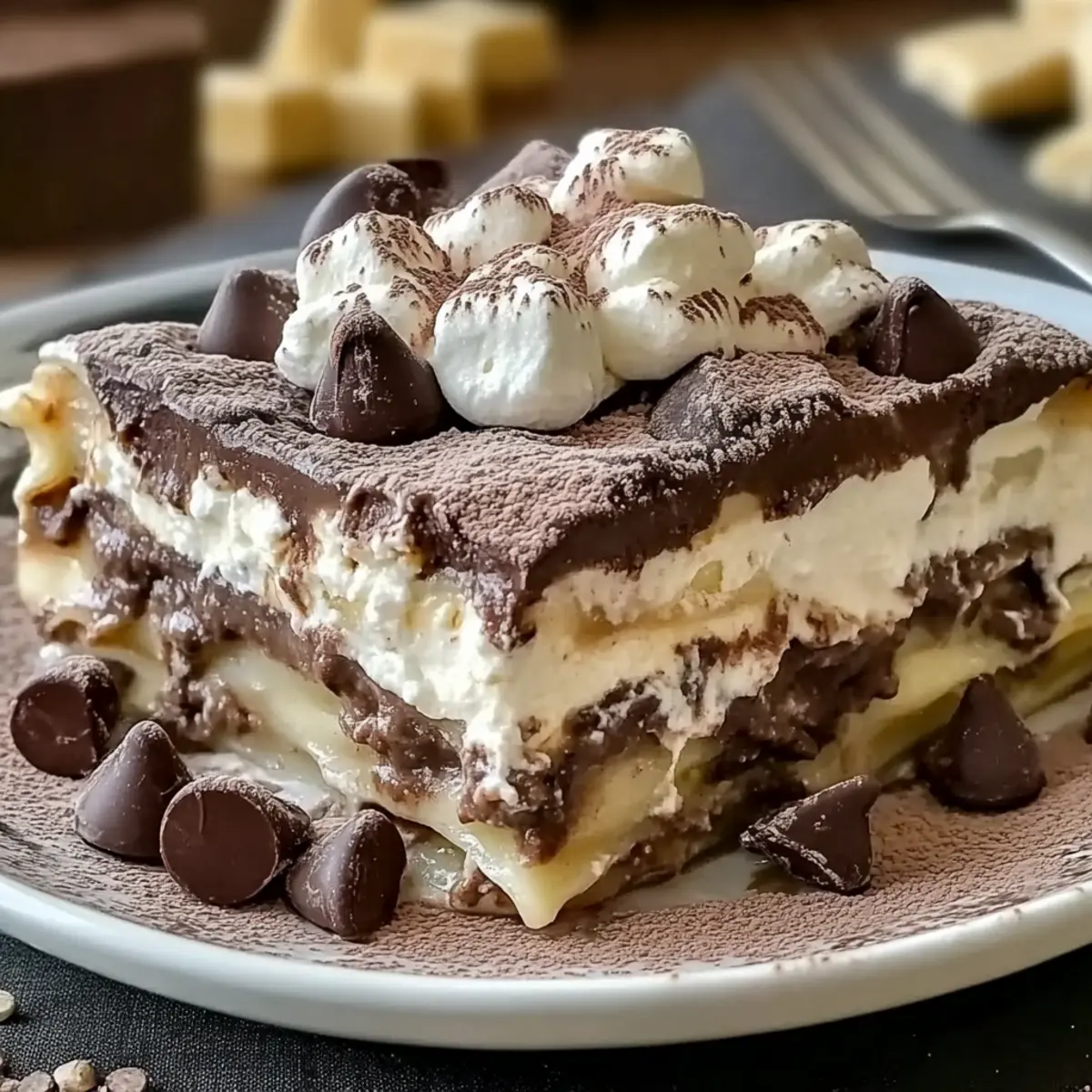 Hot Chocolate Lasagna