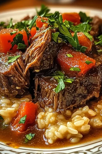 Italian Inspired Pot Roast and Risotto Dinner