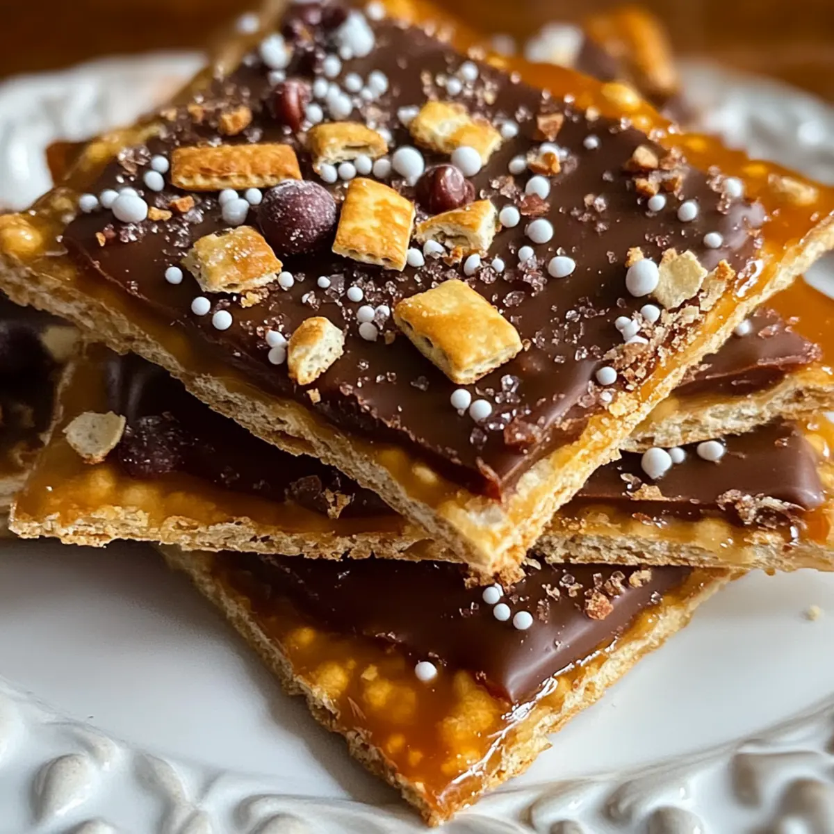 Keto Christmas Saltine Toffee