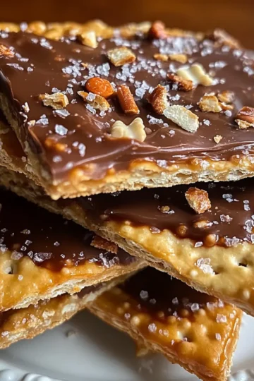 Keto Christmas Saltine Toffee