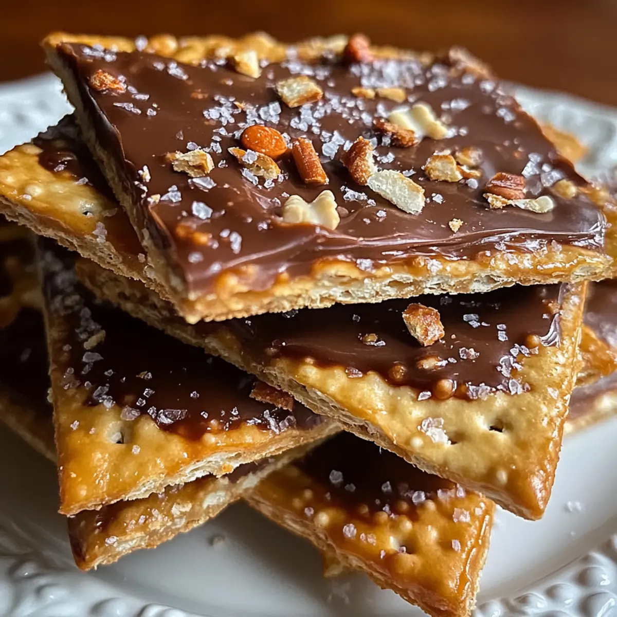 Keto Christmas Saltine Toffee