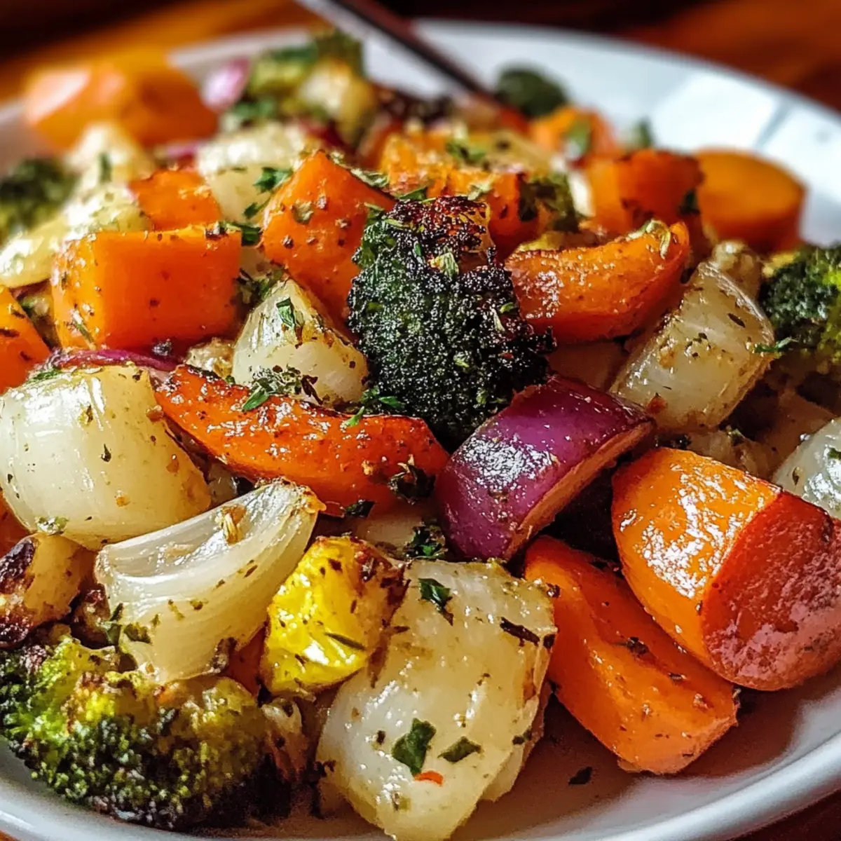 Maple Dijon Roasted Vegetables