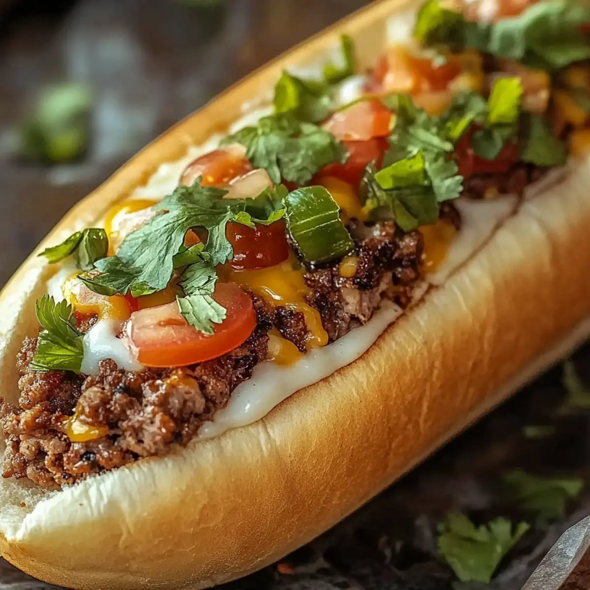 Mexican Chopped Cheese Sandwich