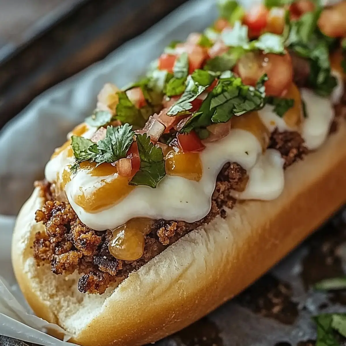 Mexican Chopped Cheese Sandwich