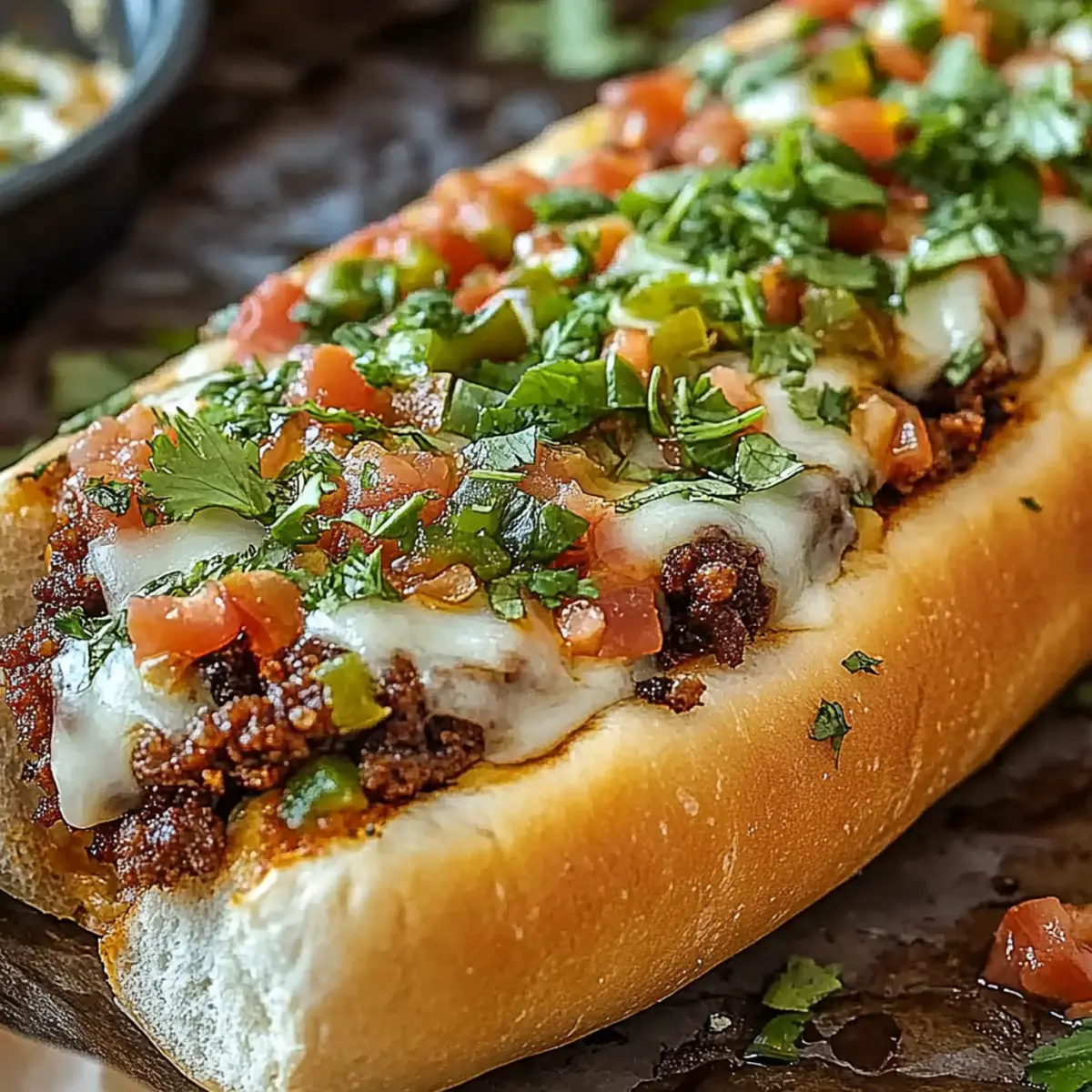 Mexican Chopped Cheese Sandwich