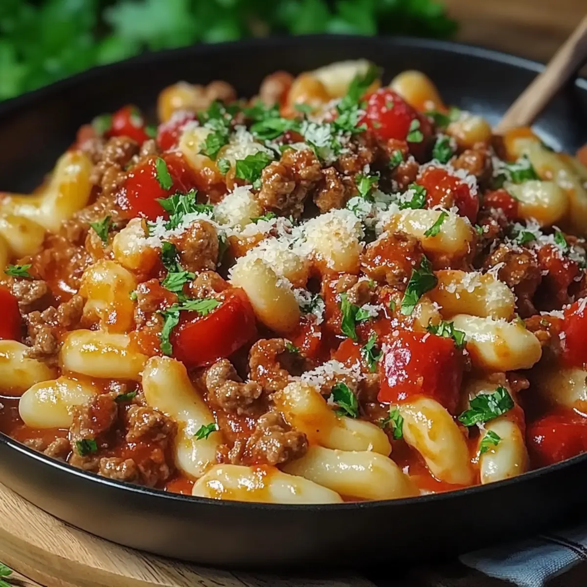 Minced Beef Trottole Pasta