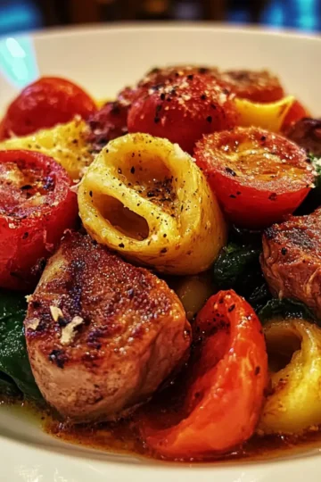 One-Pan Steak Bite Tortellini