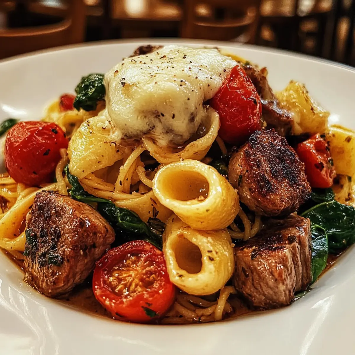 One-Pan Steak Bite Tortellini