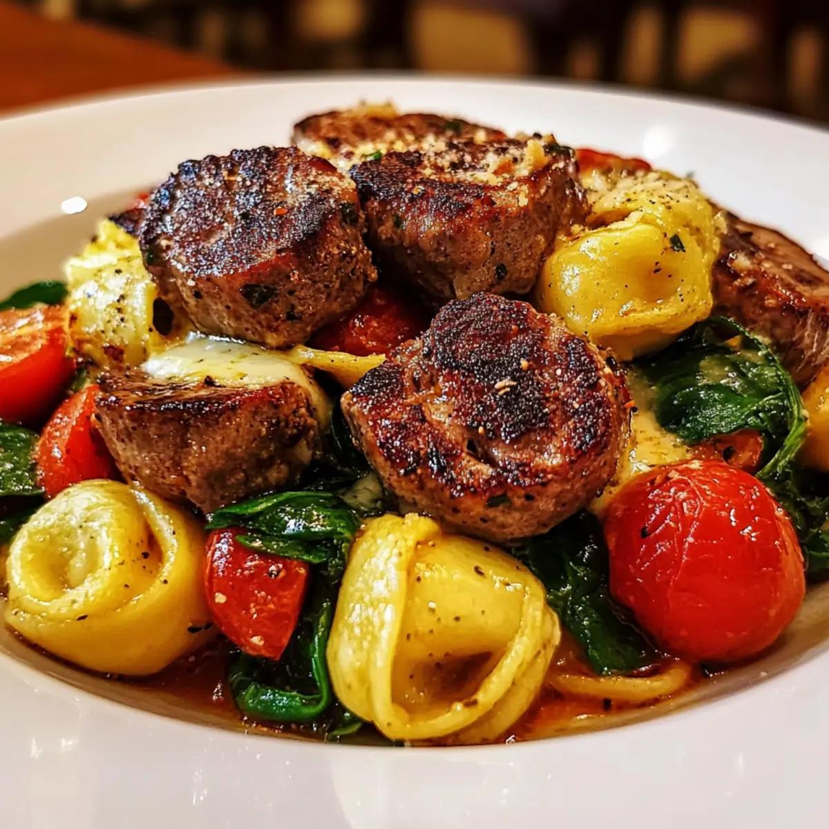 One-Pan Steak Bite Tortellini
