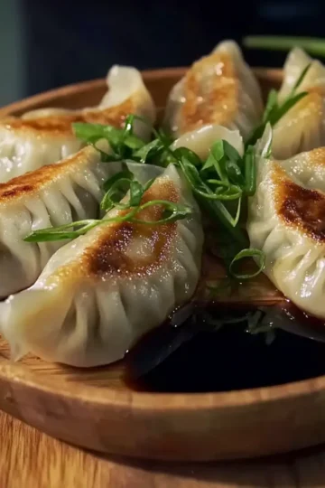 Pan-Fried Chicken Dumplings
