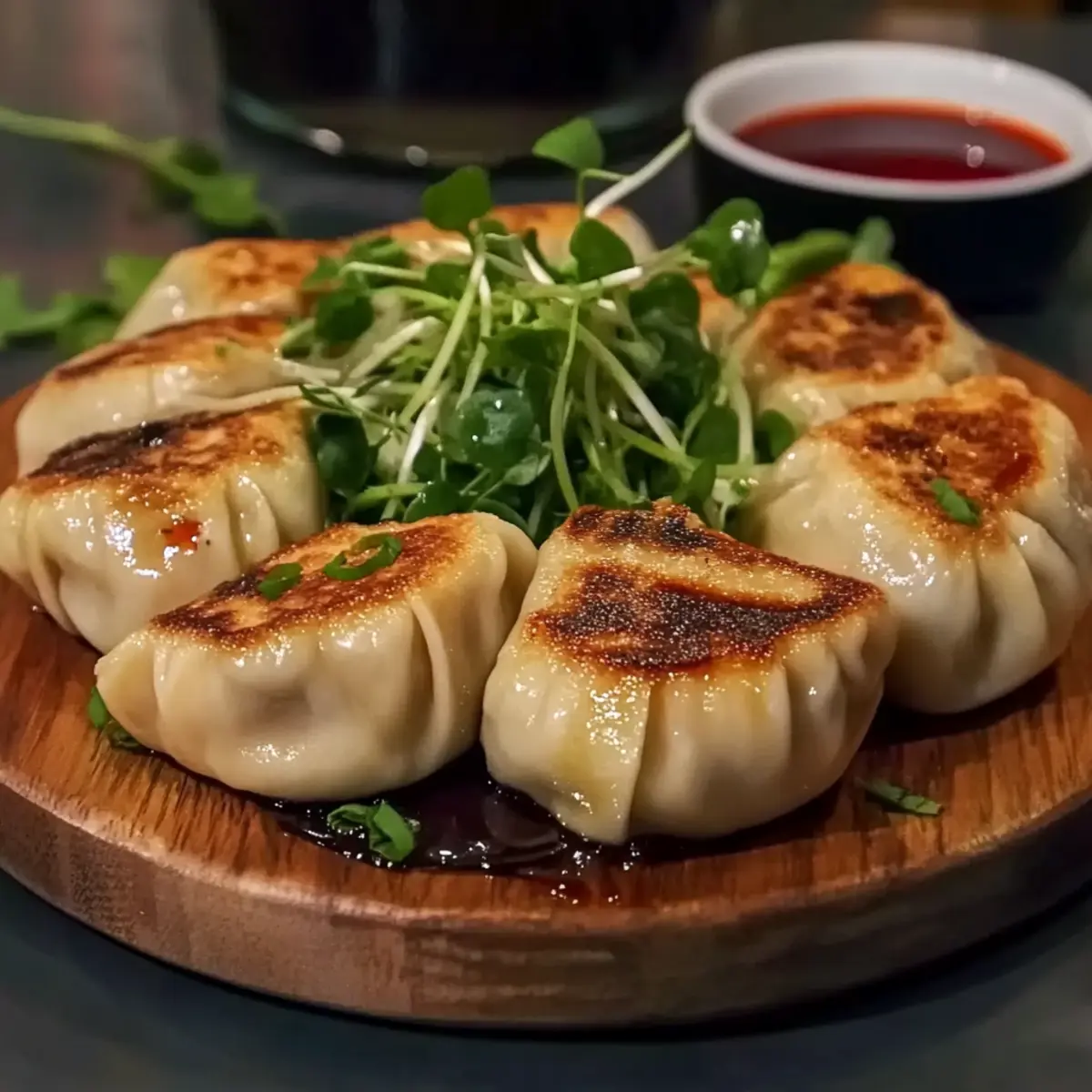 Pan-Fried Chicken Dumplings