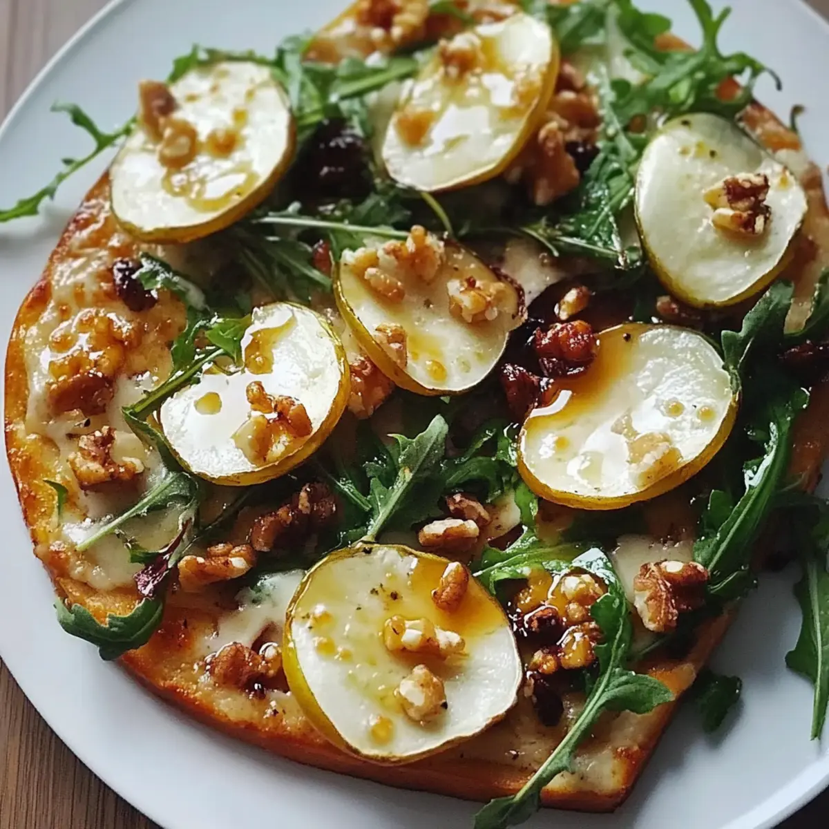 Pear and Arugula Salad with Honey Vinaigrette