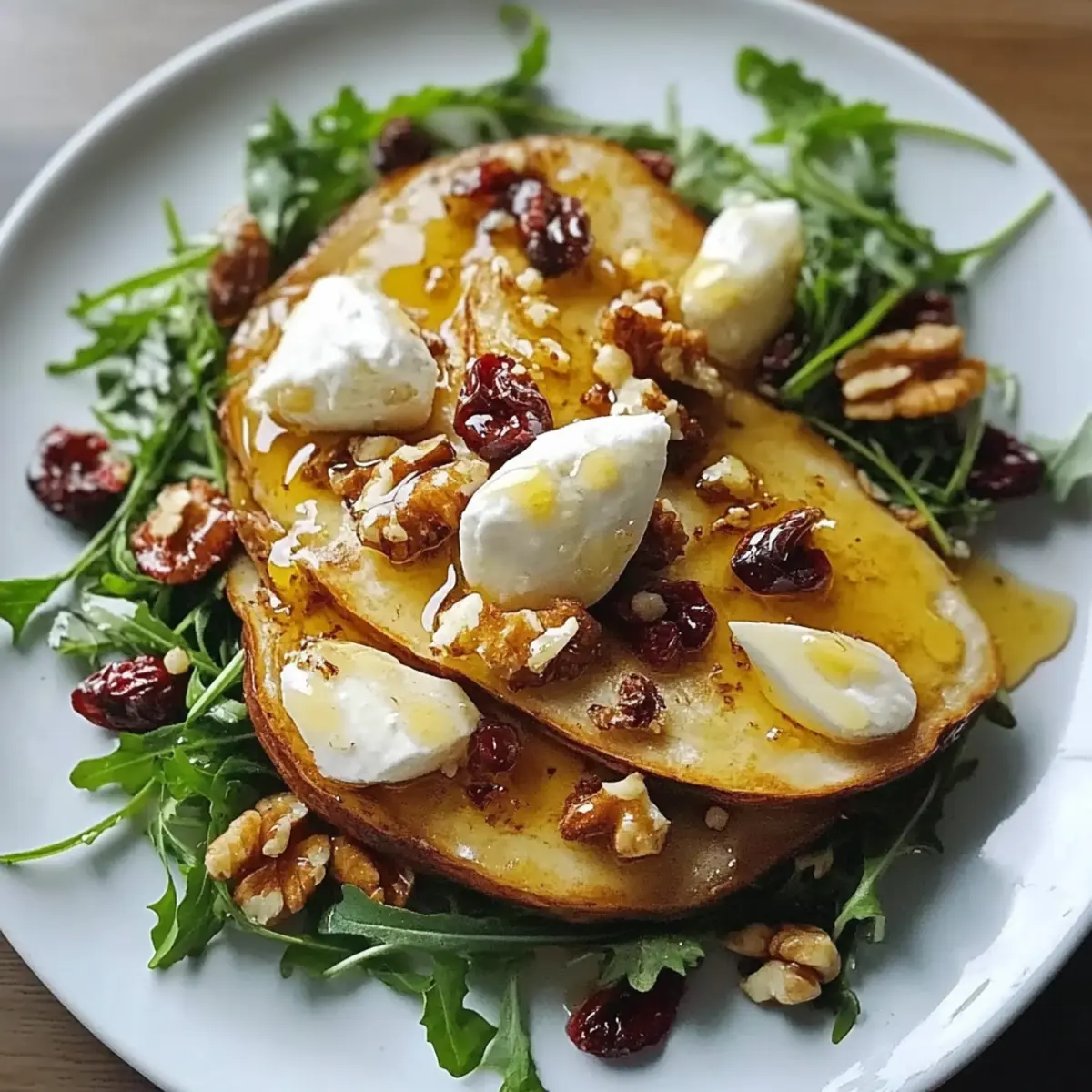 Pear and Arugula Salad with Honey Vinaigrette