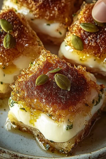Pistachio Crusted Brie Bites