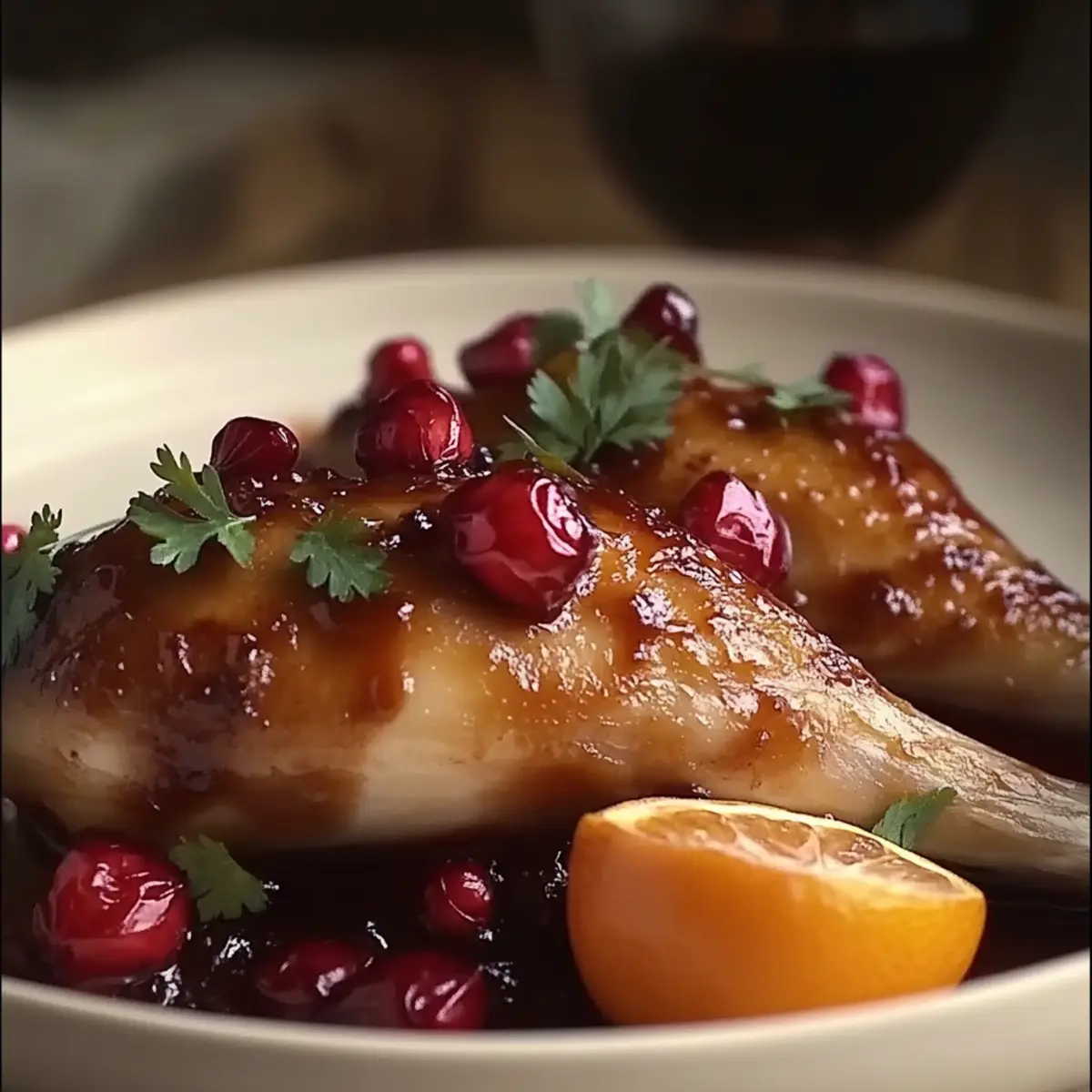 Pomegranate Orange Glazed Chicken