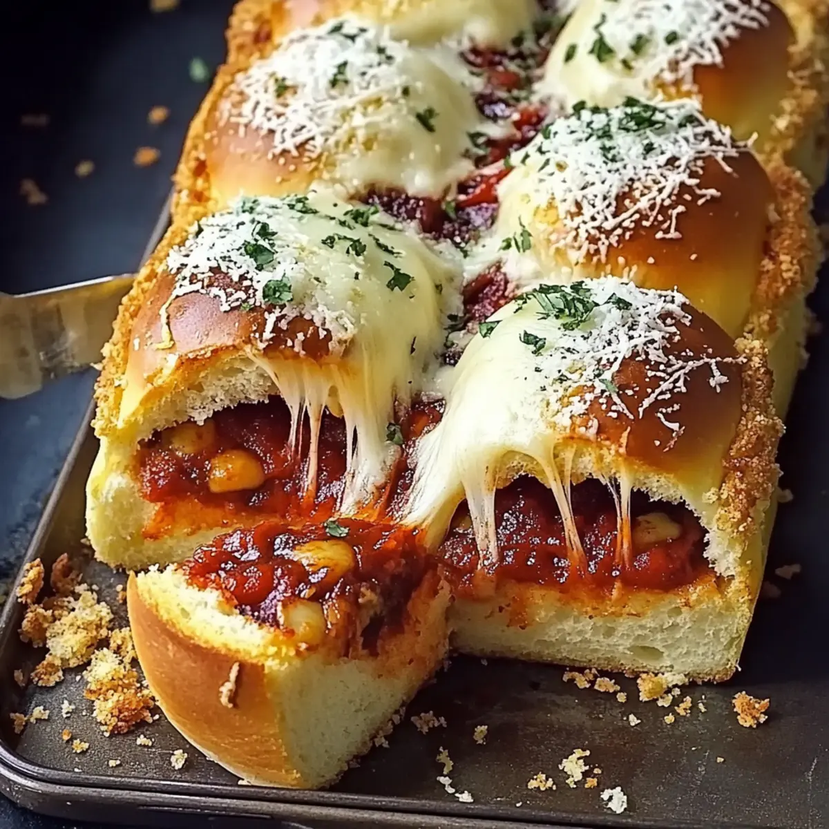 Pull-Apart Meatball Sliders