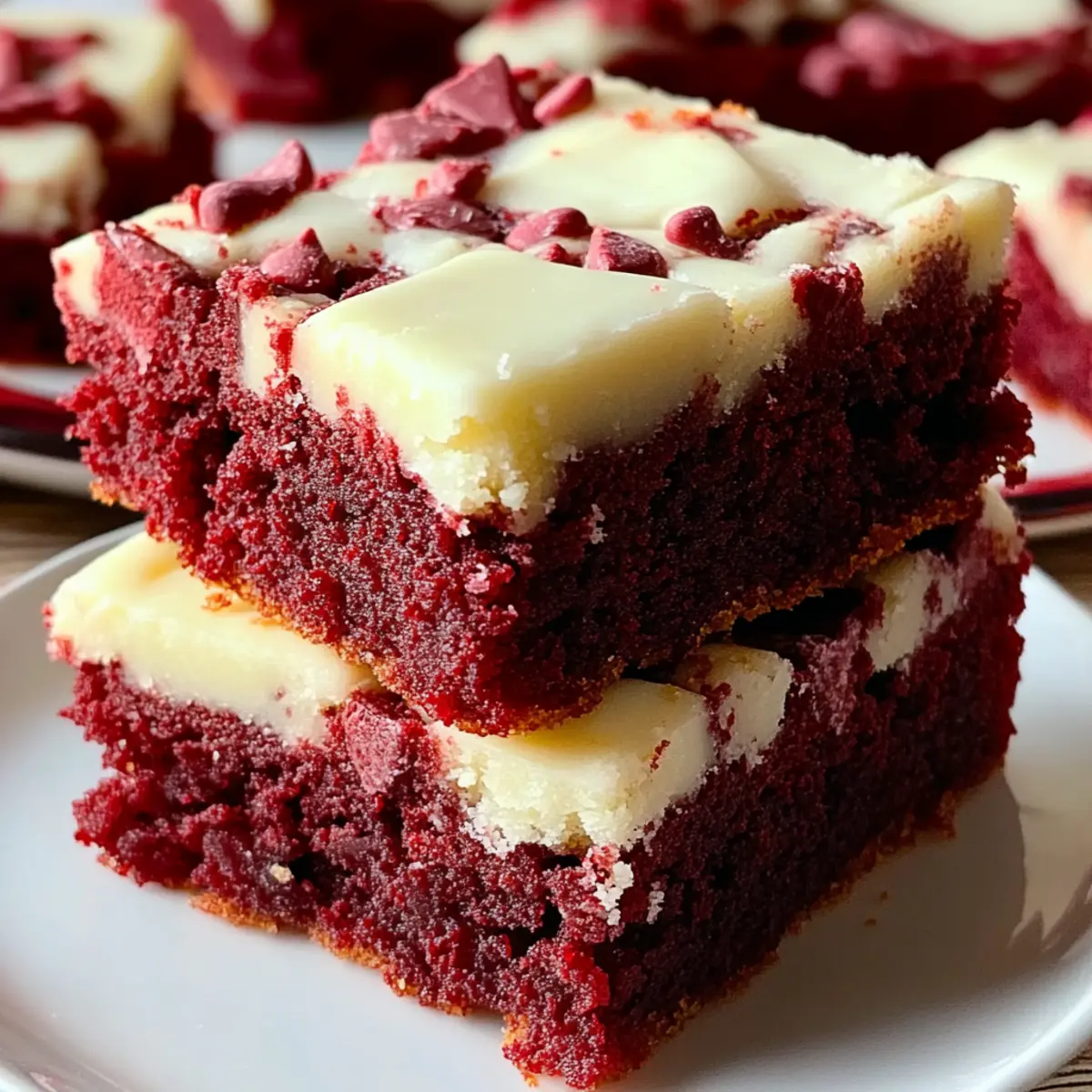 Red Velvet Cookie Bars