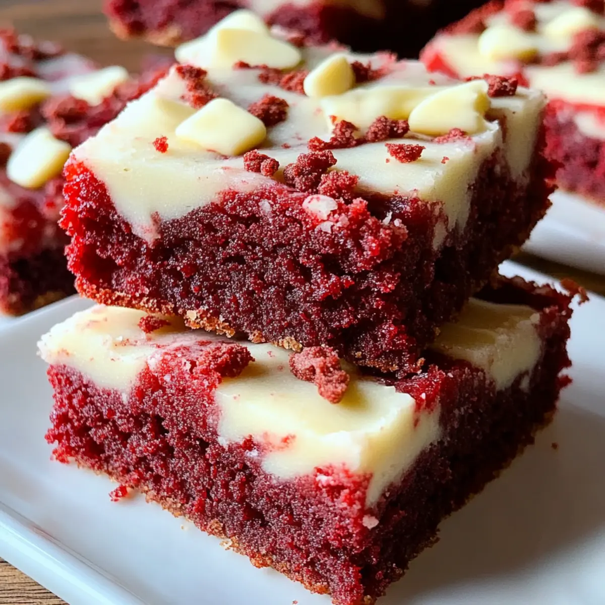 Red Velvet Cookie Bars