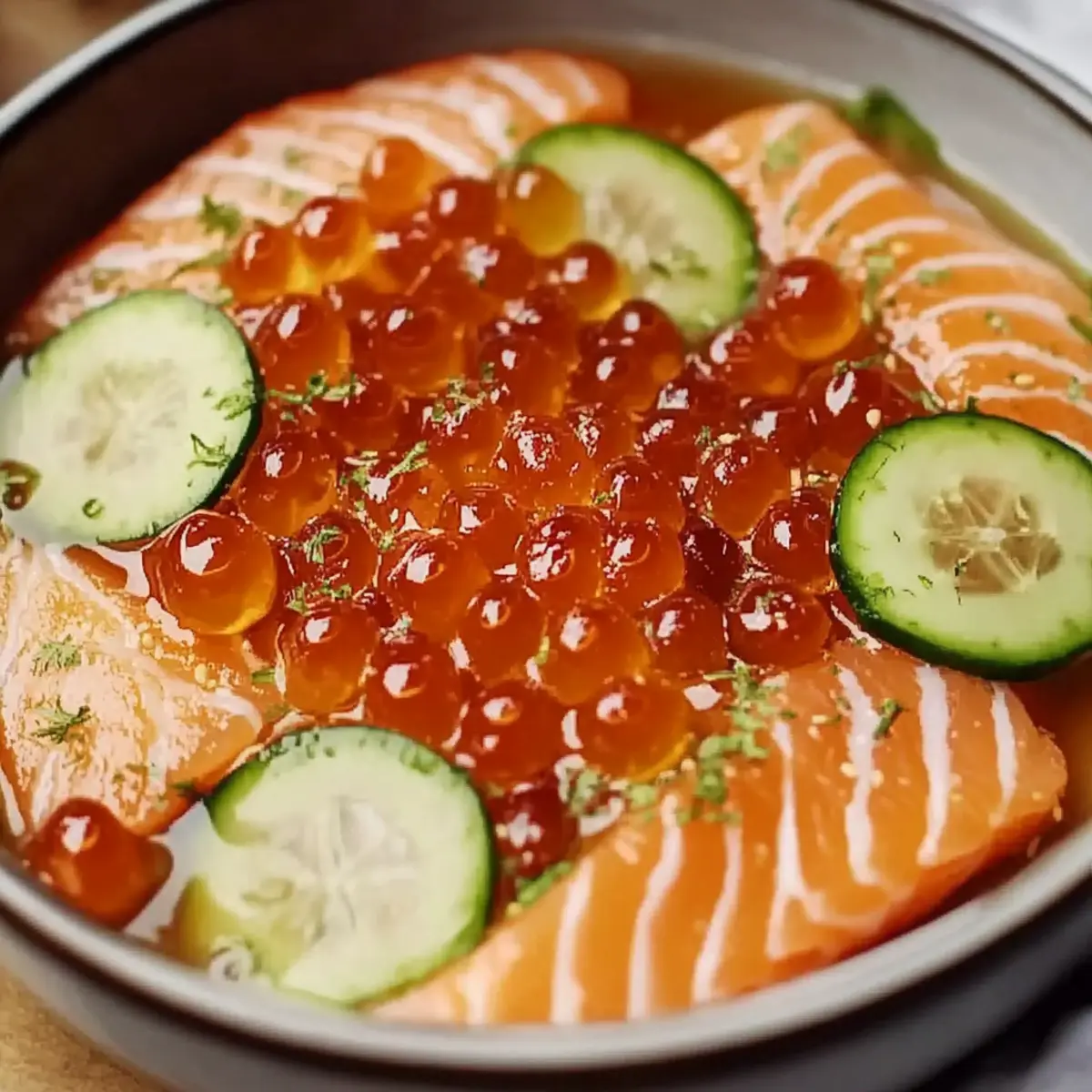 Salmon Crudo with Citrus Soy Dressing