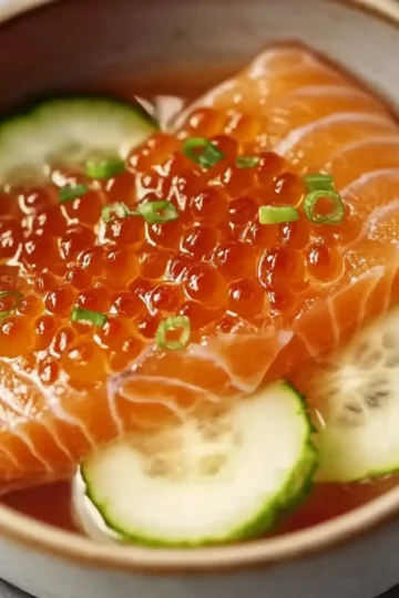 Salmon Crudo with Citrus Soy Dressing