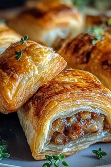 Savory French Onion Sausage Rolls