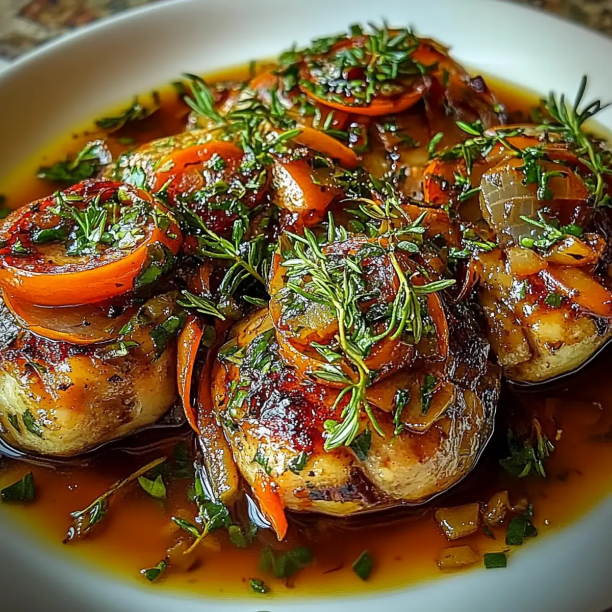 Savory Slow-Cooked Herb-Infused Crockpot Chicken