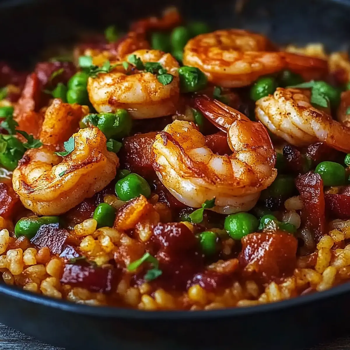 Shrimp Dirty Rice with Bell Peppers & Spice